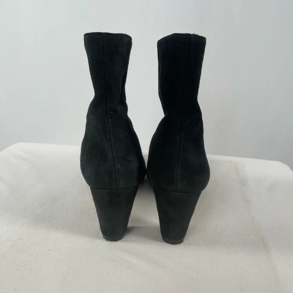 Rachel Zoe Ginz Suede Ankle Bootie in‎ Black Size 7